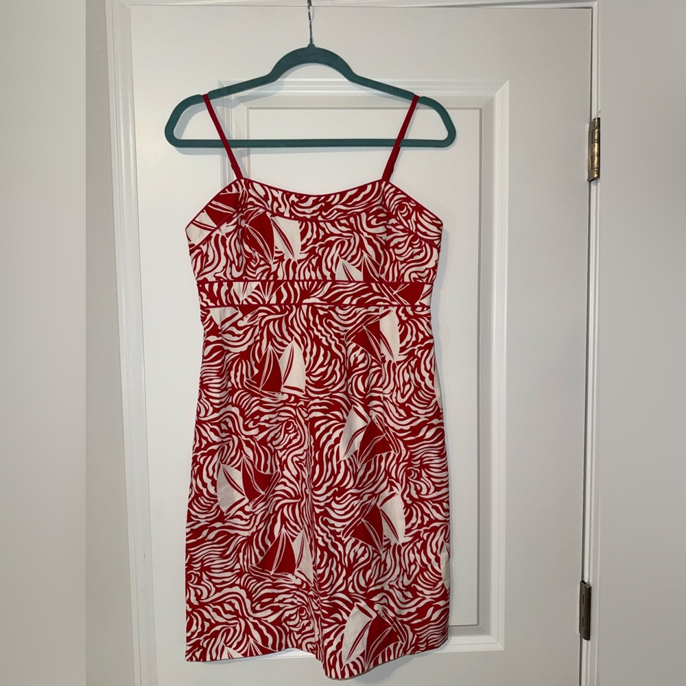 VINEYARD VINES SAILBOAT PRINT MINI DRESS